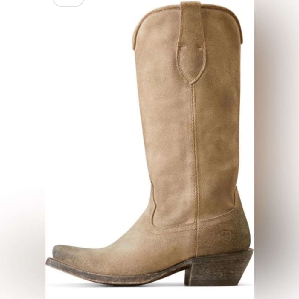 Ariat Brown Leather Sole Cowboy Boot - Picture 2 of 11